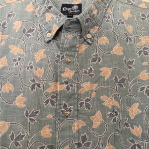 Reyn Spooner Teal Floral Men's Shirt
